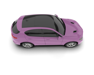 pembe modern araba. 3 Boyutlu Hazırlama