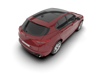 Beyaz arka planda bir araba. 3 boyutlu illüstrasyon. yüksek kalite.