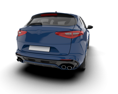 modern lüks araba arka planda izole