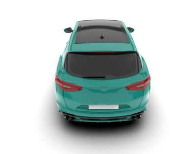 modern yeşil araba beyaz arkaplanda izole