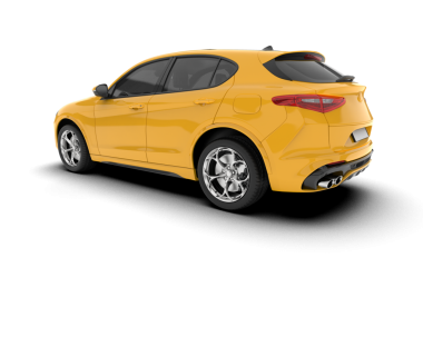 sarı modern araba - arka plan