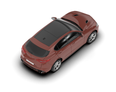 Siyah arka planda kırmızı modern araba