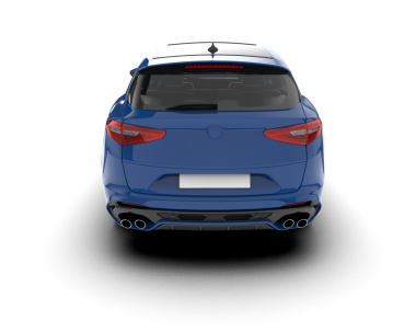 Gri arkaplanda 3 boyutlu araç izole edildi