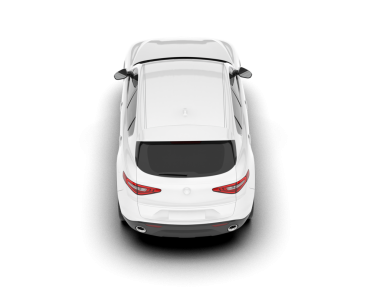 modern araba beyaz arkaplanda izole edildi