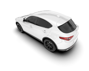 modern araba beyaz arka planda izole edilmiş