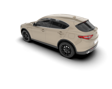 Daha az genel bir konsept aracın beyaz arka planda izole edilmiş 3 boyutlu çizimi