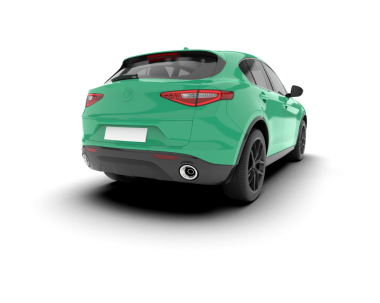 gerçekçi modern araba beyaz arka planda izole