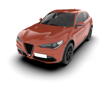 Beyaz arka planda modern bir araba. 3 Boyutlu Hazırlama.