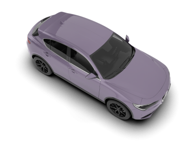 Beyaz arkaplandaki araba 3 boyutlu illüstrasyon