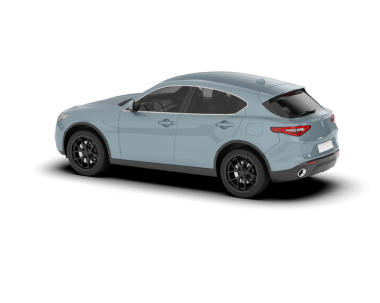 Gerçekçi bir SUV arabası. Yan görünüş. 3D görüntüleme - illüstrasyon