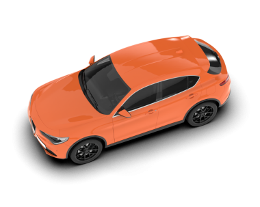 Araba beyaz arka planda izole edilmiş. 3d illüstrasyon.