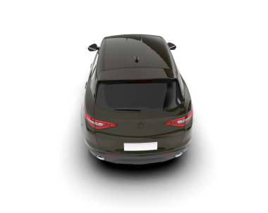 araba beyaz arkaplanda izole edildi