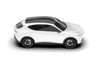 Modern spor araba beyaz arka planda izole edilmiş. 3d oluşturma.