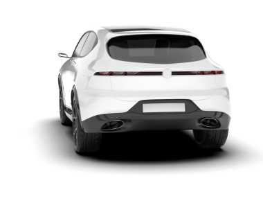 modern SUV arabası 3 boyutlu izole edilmiş