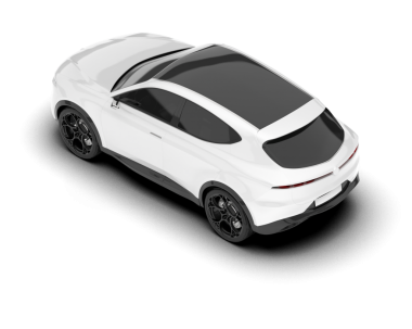 Gerçekçi beyaz araba. vektör illüstrasyonu.