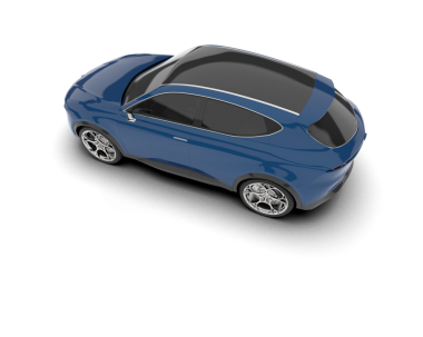 beyaz arka planda modern araba