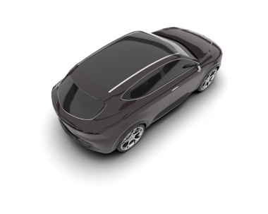 Stüdyo ortamında daha az genel bir konsept arabanın 3 boyutlu çizimi