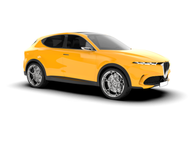 Araç sedanı beyazda izole edildi