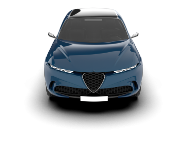 Siyah arka planda gerçekçi modern araba, vektör illüstrasyonu