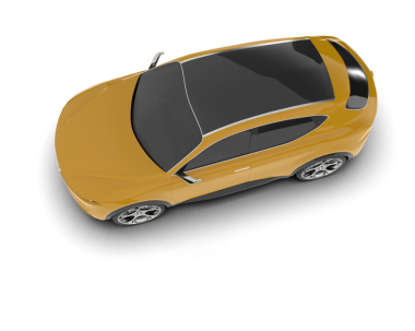 araba beyaz arkaplanda izole edildi