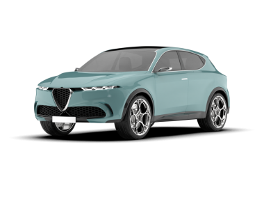 Modern araba. - Araba. Beyaz arkaplanda 3 boyutlu resimleme.