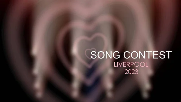 Eurovision 2023 European Song Contest Förenade Kungariket Liverpool 2023 Bakgrund — Stockfoto