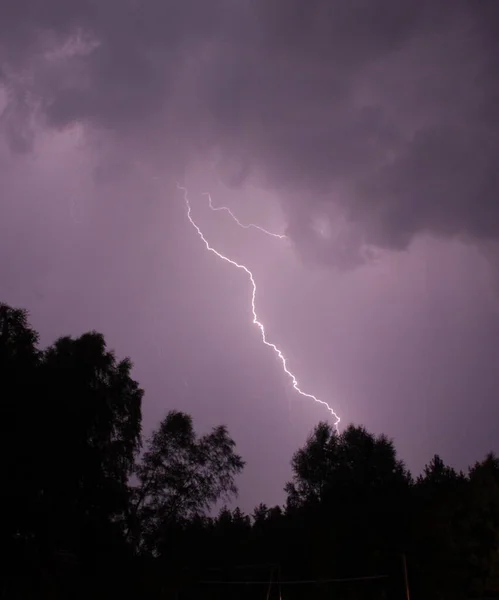 Tormenta Sobre Las Colinas Kashubian —  Fotos de Stock