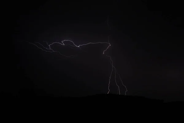 在卡舒比山上空的雷雨 — 图库照片