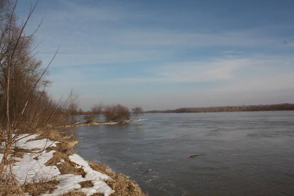 Βιστούλα Είναι Μεγαλύτερος Ποταμός Στην Πολωνία — Φωτογραφία Αρχείου