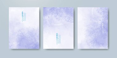 Parlak renkli vektör suluboya arka planı olan kartlar. Randevunuz, kartpostalınız, afişiniz için tasarım.