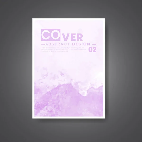 stock vector Cover template with watercolor background. Design for your cover, date, postcard, banner, logo.