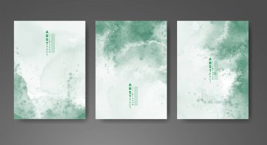 Suluboya geçmişi olan kartlar. Kapak için tasarım, tarih, kartpostal, afiş, logo.