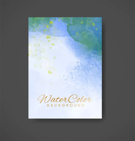 stock vector Cards with watercolor background. Design for your cover, date, postcard, banner, logo.