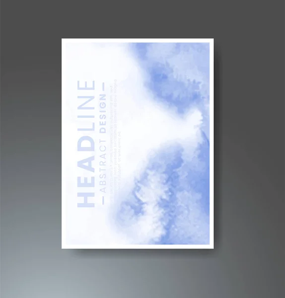 Κάρτες Φόντο Ακουαρέλα Σχεδιασμός Για Εξώφυλλο Την Ημερομηνία Την Κάρτα — Διανυσματικό Αρχείο