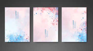 Suluboya arkaplan şablonu. Kapak için tasarım, tarih, kartpostal, afiş, logo.