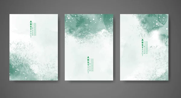 Einband Vorlage Mit Aquarell Hintergrund Design Für Ihr Cover Datum — Stockvektor