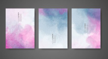 Soyut suluboya arka plan çizimleri. Kapak için tasarım, tarih, kartpostal, afiş, logo.