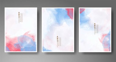 Suluboya arkaplan şablonu. Kapak için tasarım, tarih, kartpostal, afiş, logo.