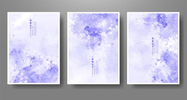 Soyut suluboya arka plan çizimleri. Kapak için tasarım, tarih, kartpostal, afiş, logo.