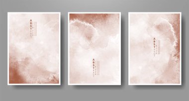 Soyut suluboya arka plan çizimleri. Kapak için tasarım, tarih, kartpostal, afiş, logo.