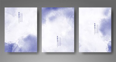 Soyut suluboya arka plan çizimleri. Kapak için tasarım, tarih, kartpostal, afiş, logo.