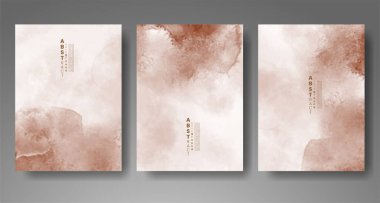 Soyut suluboya arka plan çizimleri. Kapak için tasarım, tarih, kartpostal, afiş, logo.