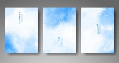 Soyut suluboya arka plan çizimleri. Kapak için tasarım, tarih, kartpostal, afiş, logo.