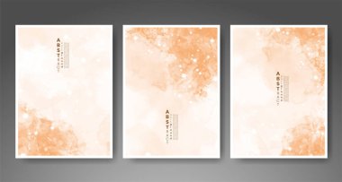 Soyut suluboya arka plan çizimleri. Kapak için tasarım, tarih, kartpostal, afiş, logo.