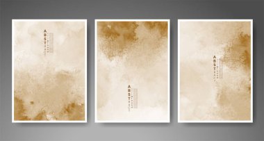 Soyut suluboya arka plan çizimleri. Kapak için tasarım, tarih, kartpostal, afiş, logo.