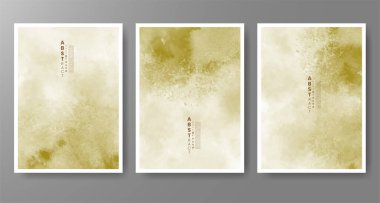 Suluboya geçmişi olan kartlar. Kapak için tasarım, tarih, kartpostal, afiş, logo.