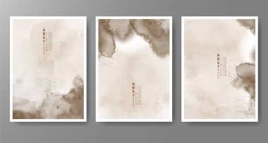 Suluboya geçmişi olan kartlar. Kapak için tasarım, tarih, kartpostal, afiş, logo.