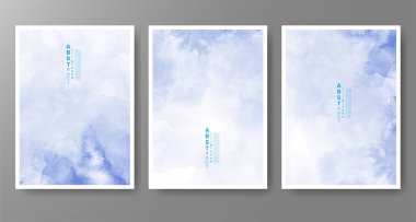 Suluboya geçmişi olan kartlar. Kapak için tasarım, tarih, kartpostal, afiş, logo.