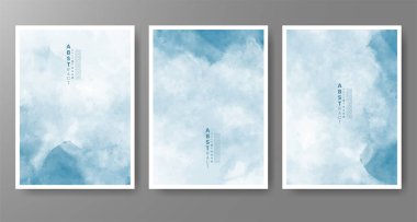 Suluboya geçmişi olan kartlar. Kapak için tasarım, tarih, kartpostal, afiş, logo.