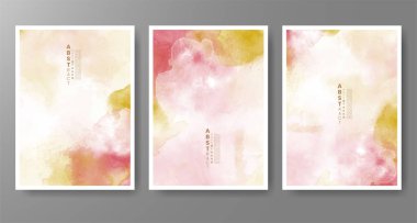 Suluboya geçmişi olan kartlar. Kapak için tasarım, tarih, kartpostal, afiş, logo.